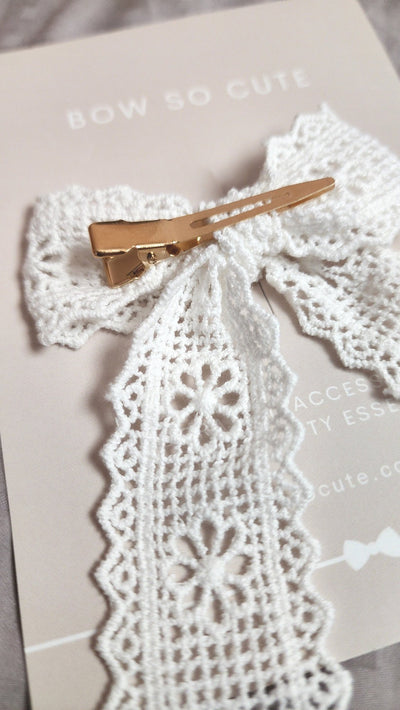 Longtail Lace Bow - Crochet