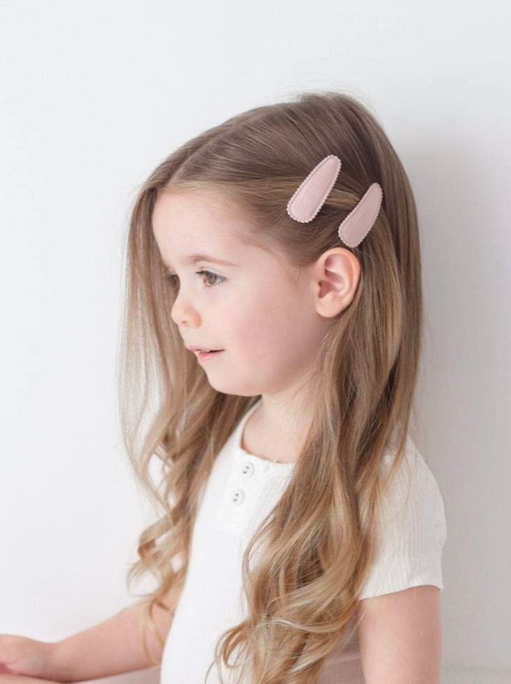 Dusty Pink Hair Clips