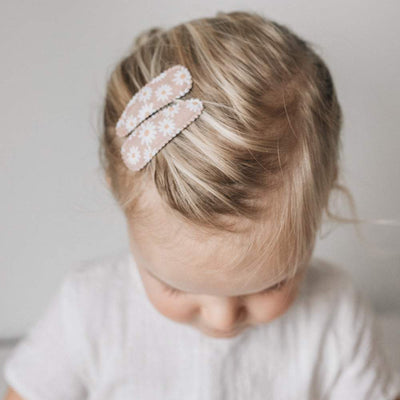 girls floral hair clips