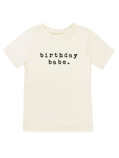 Birthday Babe Organic Tee - Black