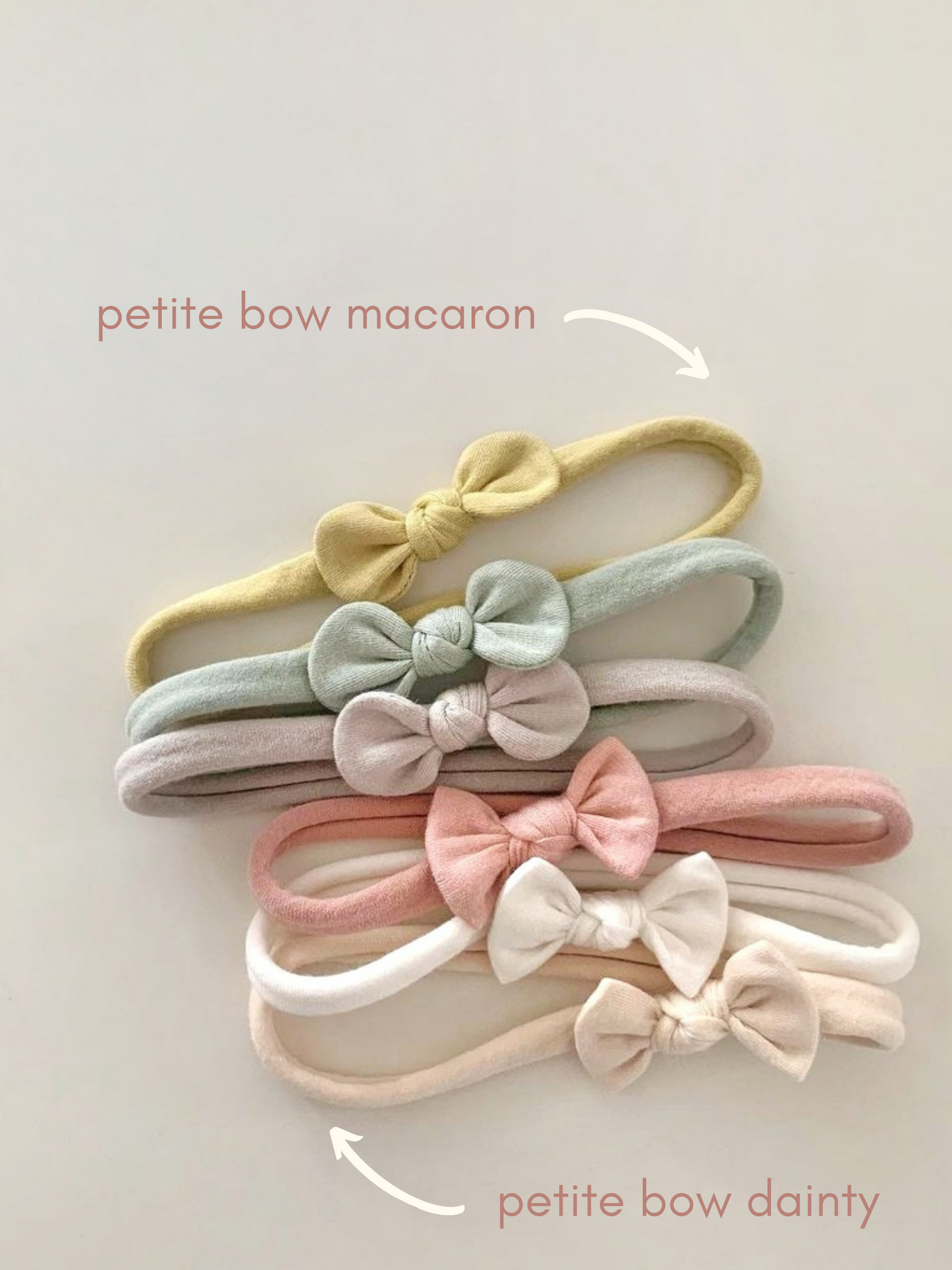 Petite Bow Macaron Headband