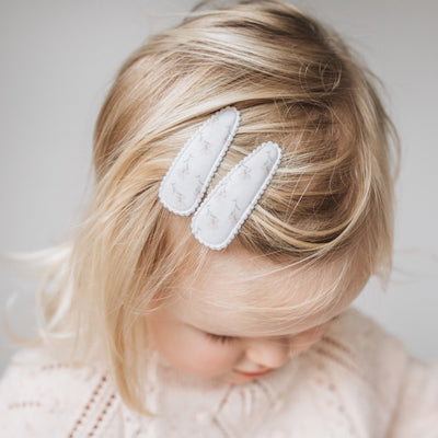 Dandelion Fabric Hair Clips