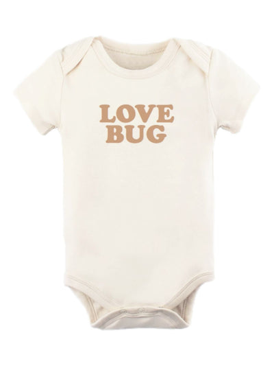 Love Bug Organic Bodysuit - Clay