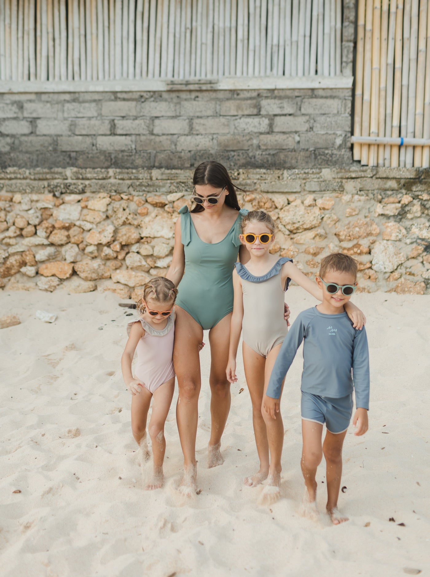 kids and mommy swimsuit