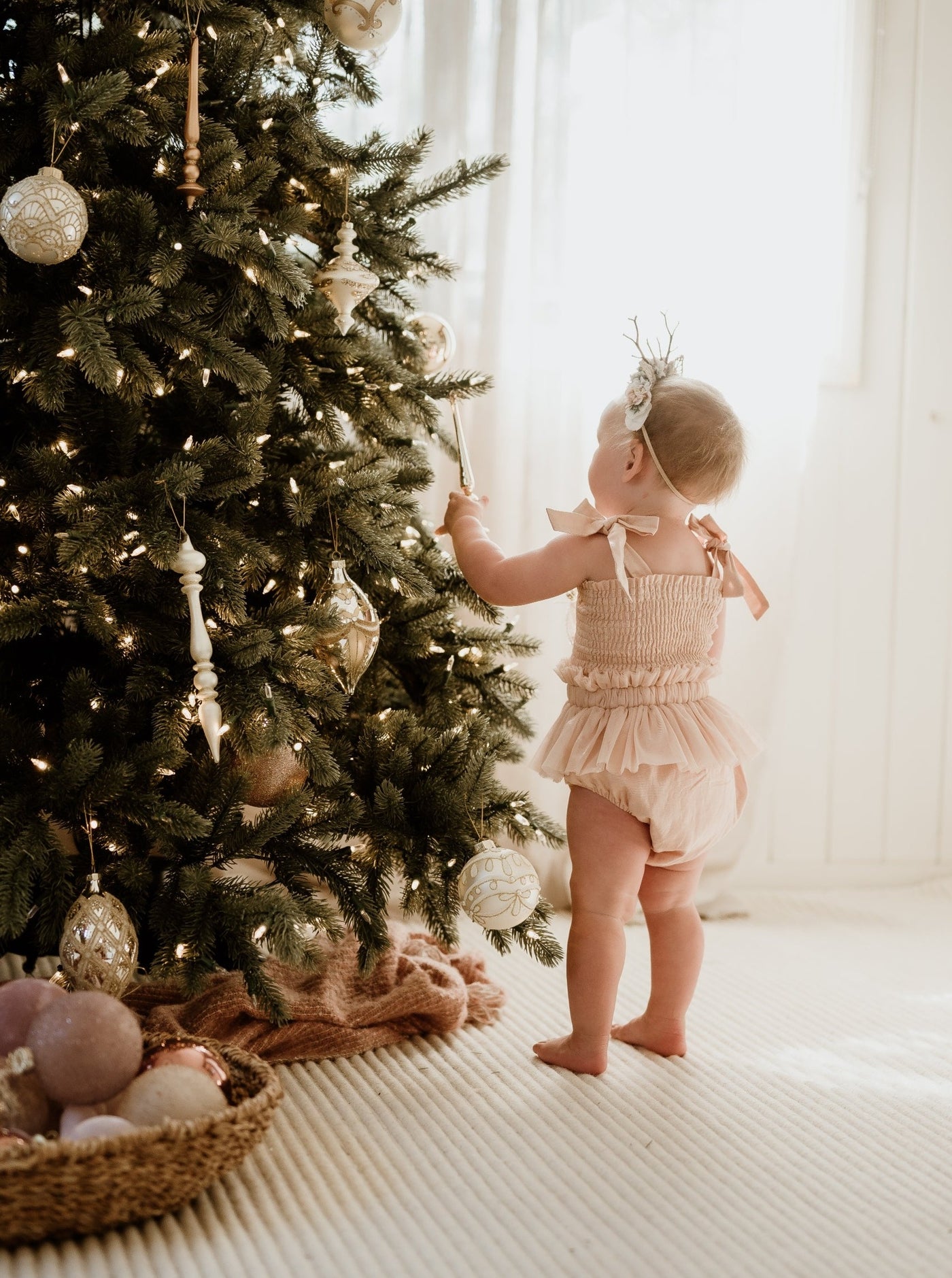 baby girl pink tulle romper