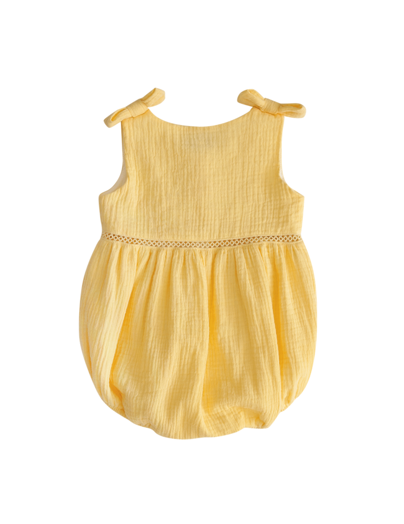 Sophie Muslin Playsuit - Lemon Meringue