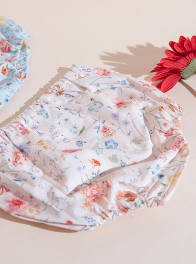 baby girls bloomers in floral print