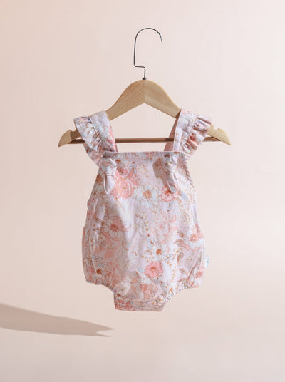 toshi baby girl pink floral print romper