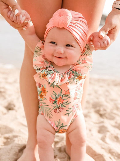 baby girl swim turban