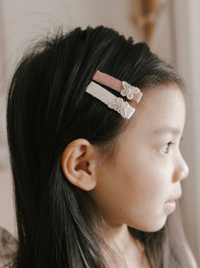 girls butterfly alligator hair clips