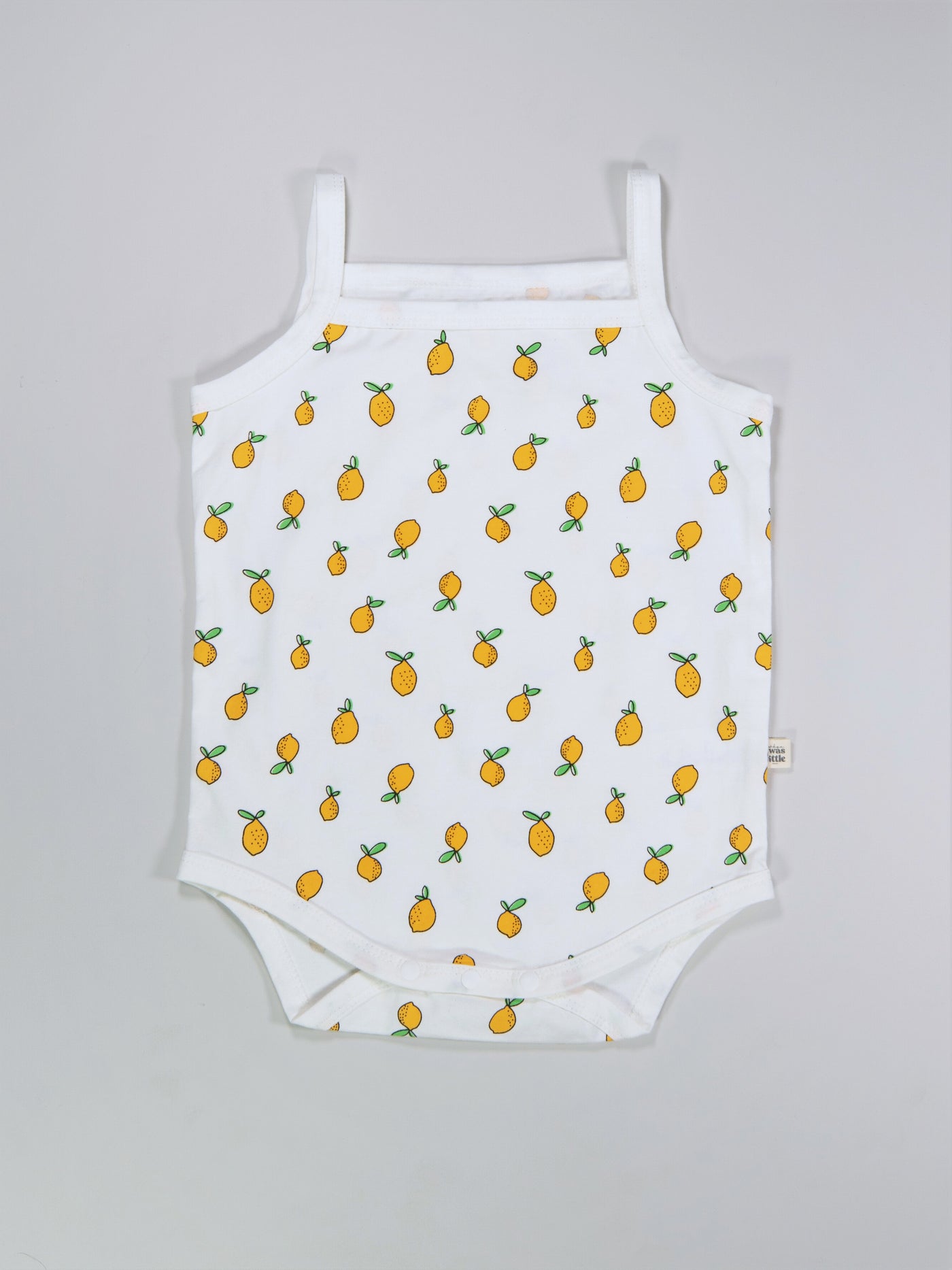Lemon print bodysuit for babies