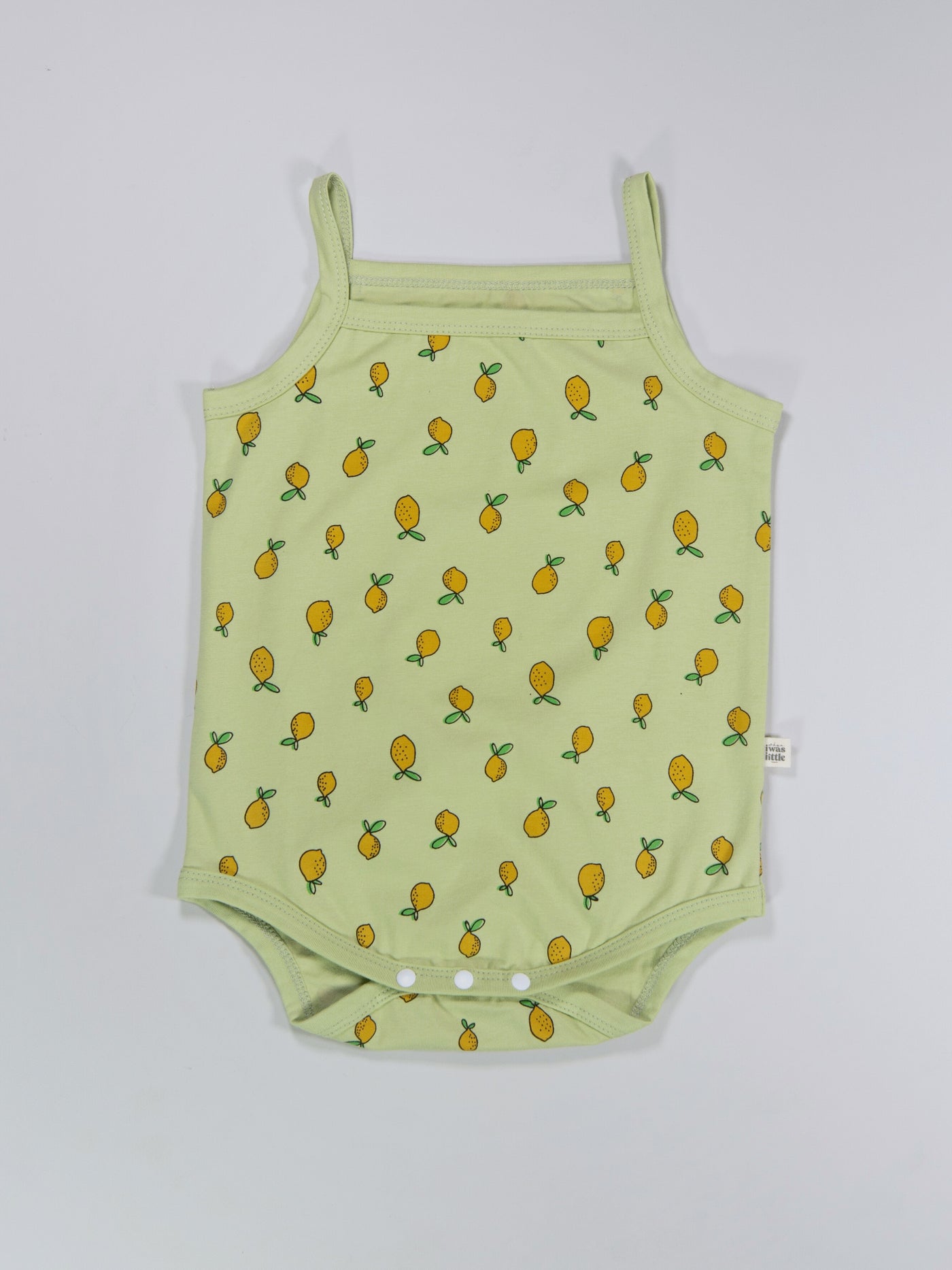 Lemon print baby girl bodysuit