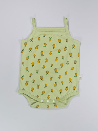 Lemon print baby girl bodysuit