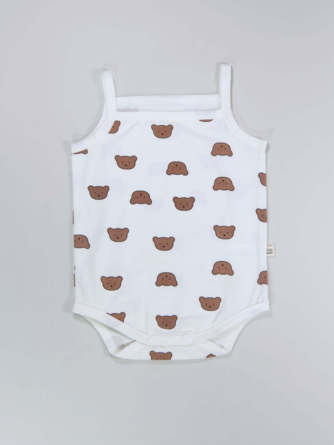 Baby bodysuit with bear prints
