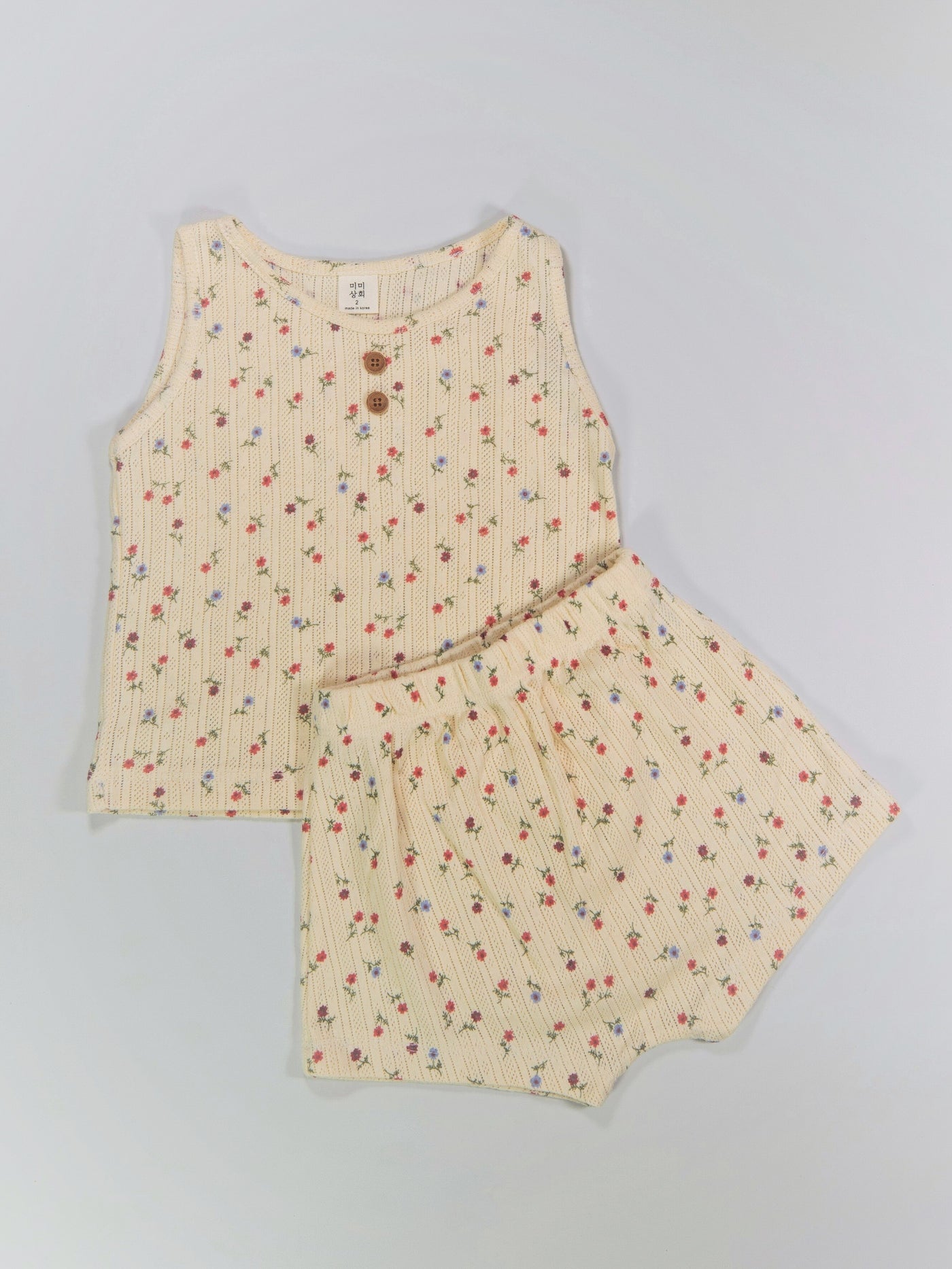 Blooms Top And Shorts Set - Red Flora