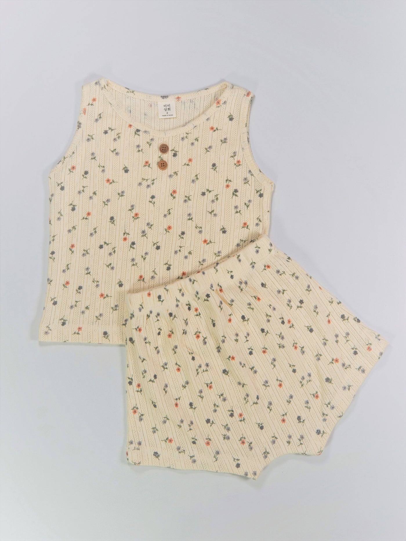 Baby girl matching set in floral prints