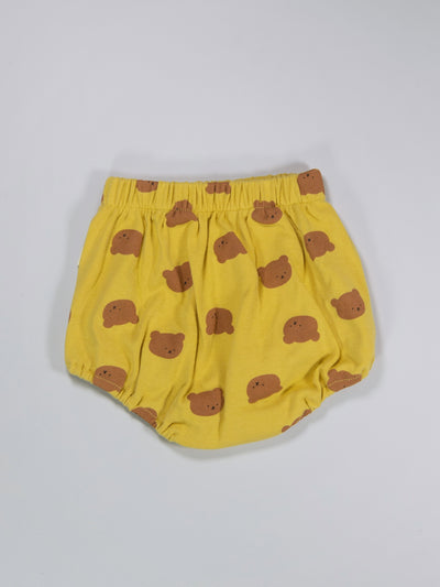 Baby bloomers short with bear prints