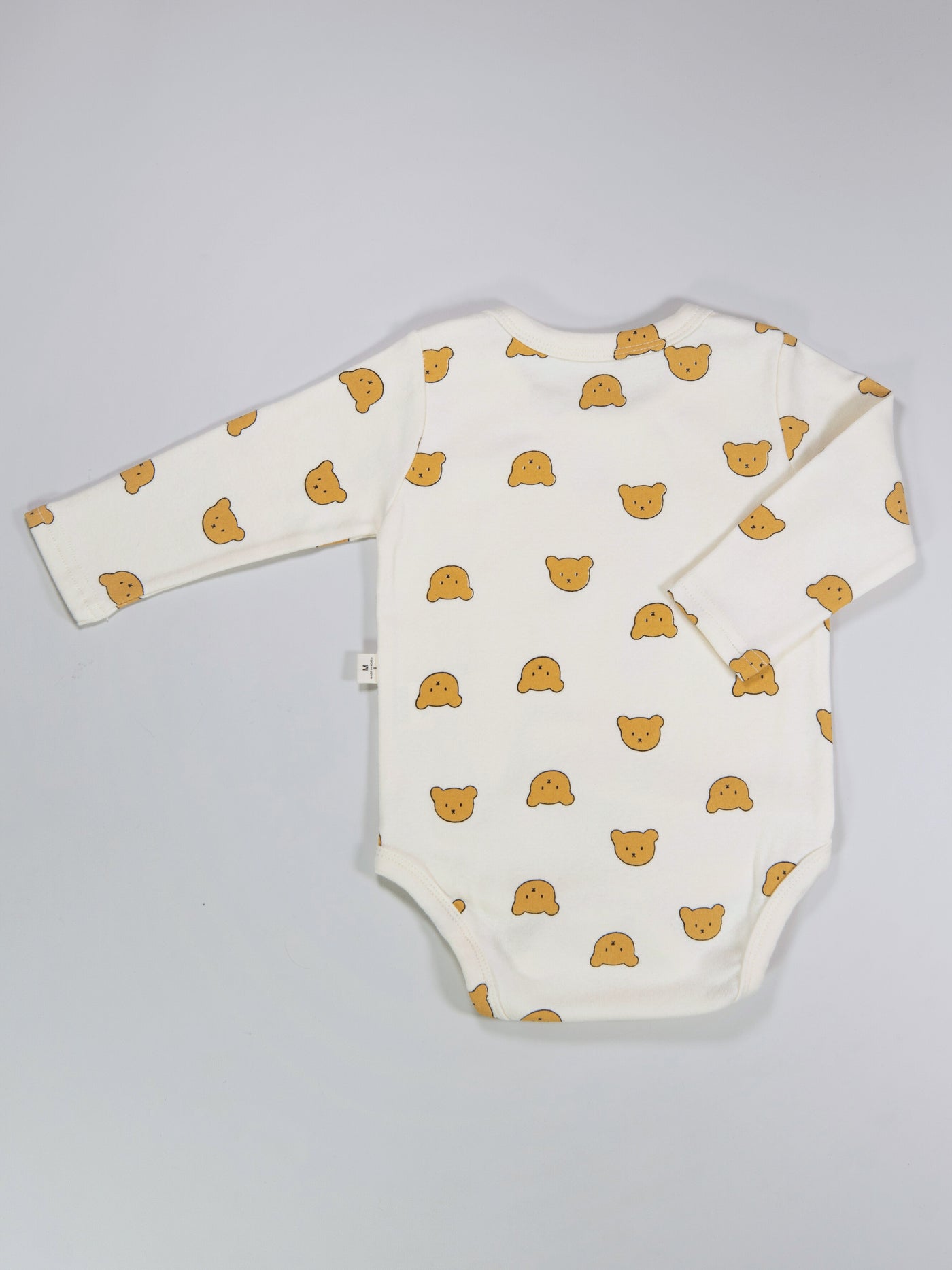 Bear printed long sleeve bodysuit onesie