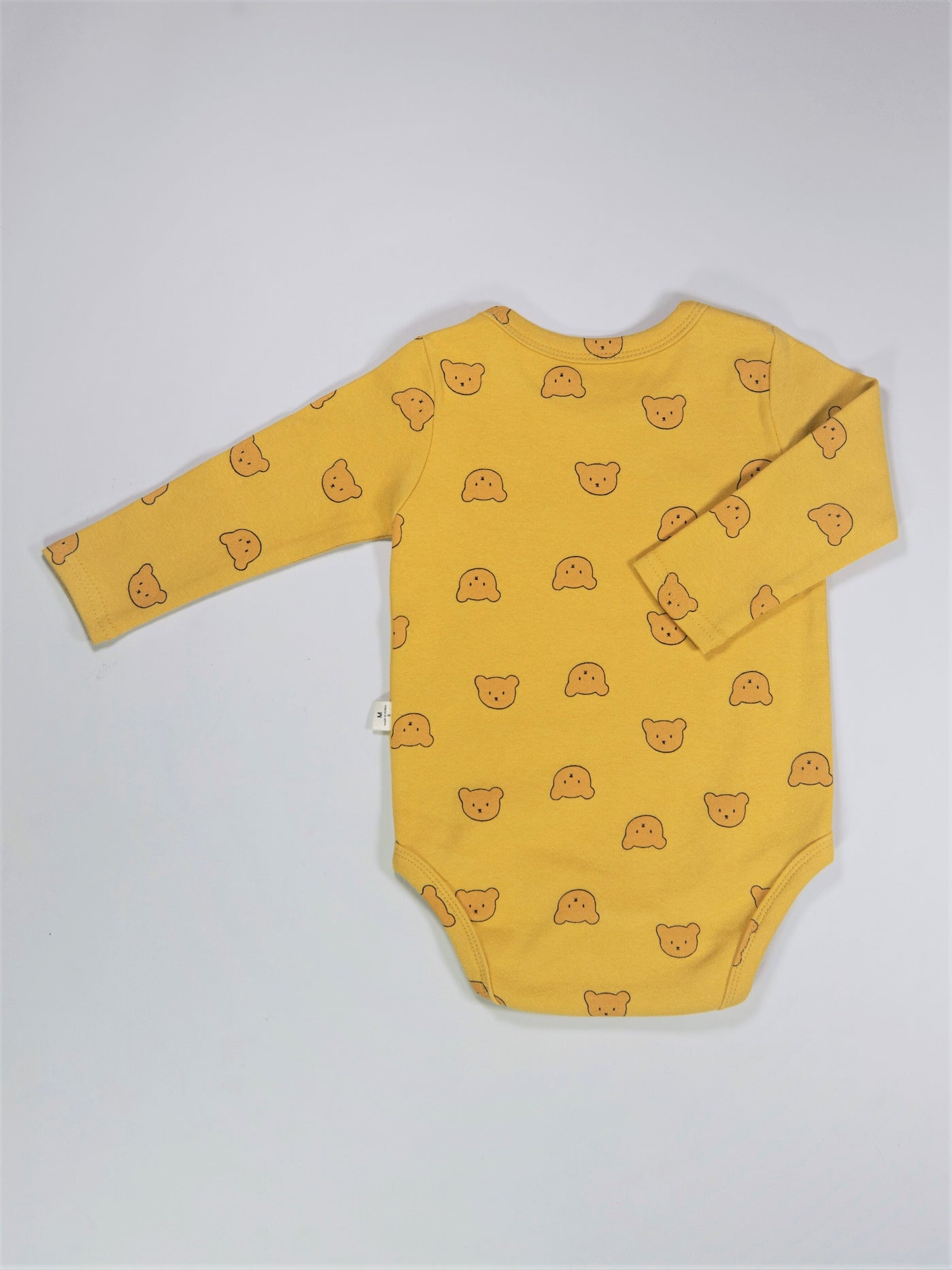 Bear printed long sleeve bodysuit onesie