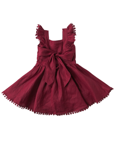 karibou girls red dress