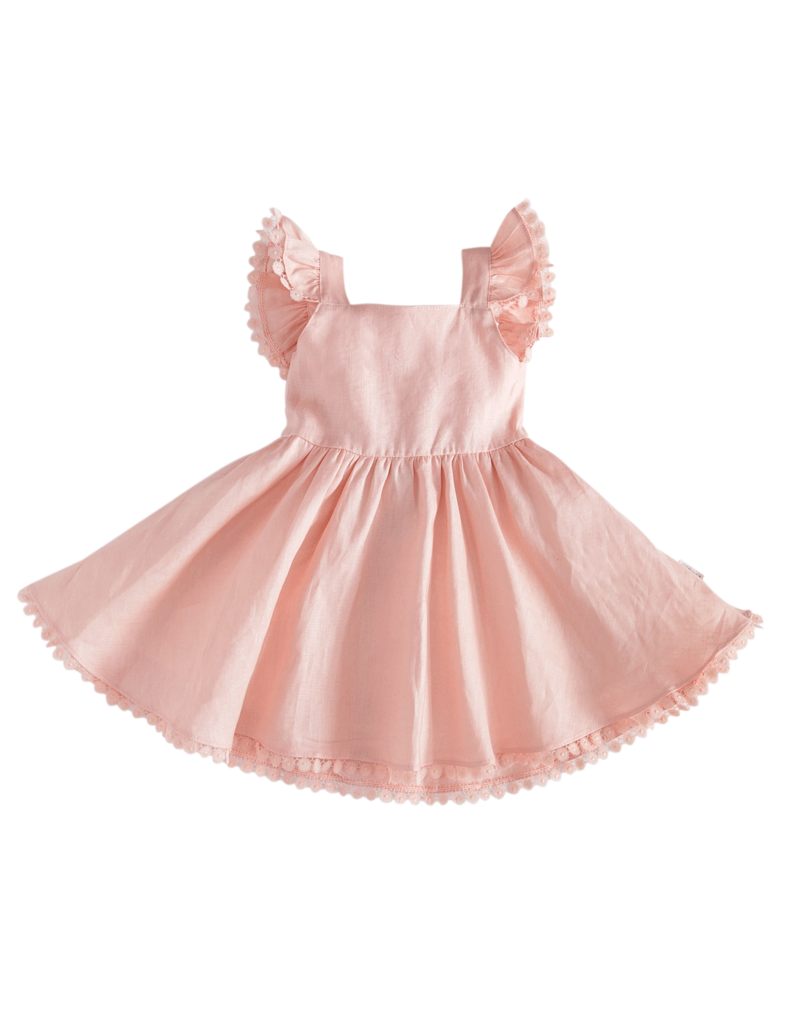 Alaia Linen Dress - Strawberry Shortcake