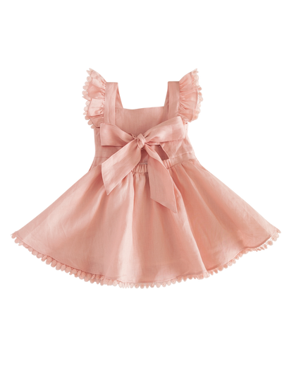 Alaia Linen Dress - Strawberry Shortcake