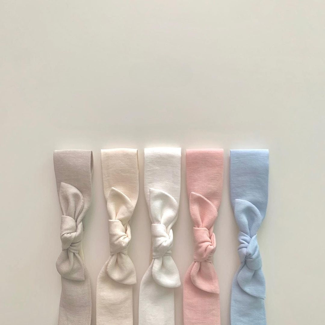 newborn and babies tie-knot headband in 5 colors