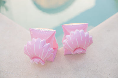 seashell pink swim arm floats