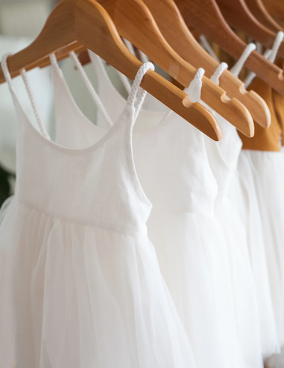 Willa Linen Tutu Dress - White Magic